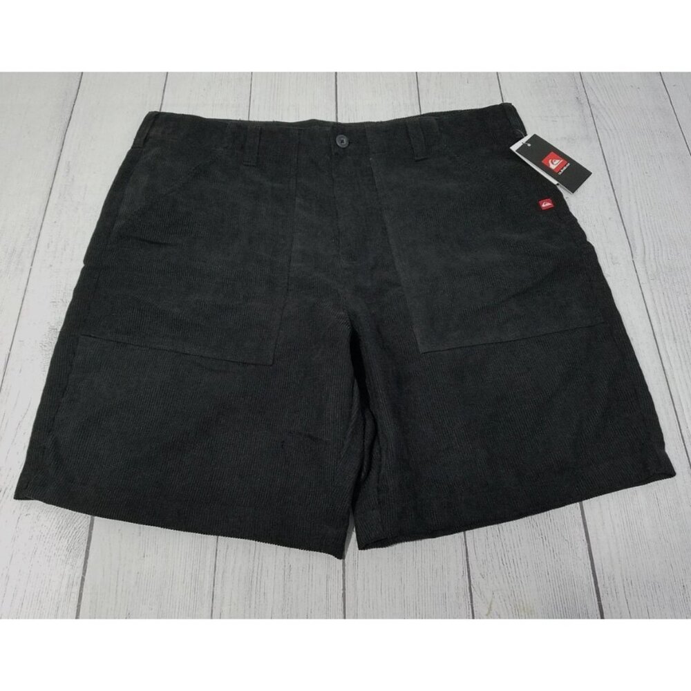 Quiksilver Corduroy Shorts Mens Size 36 - Black
